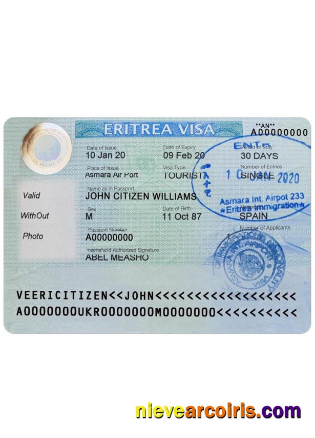 ERITREA visa